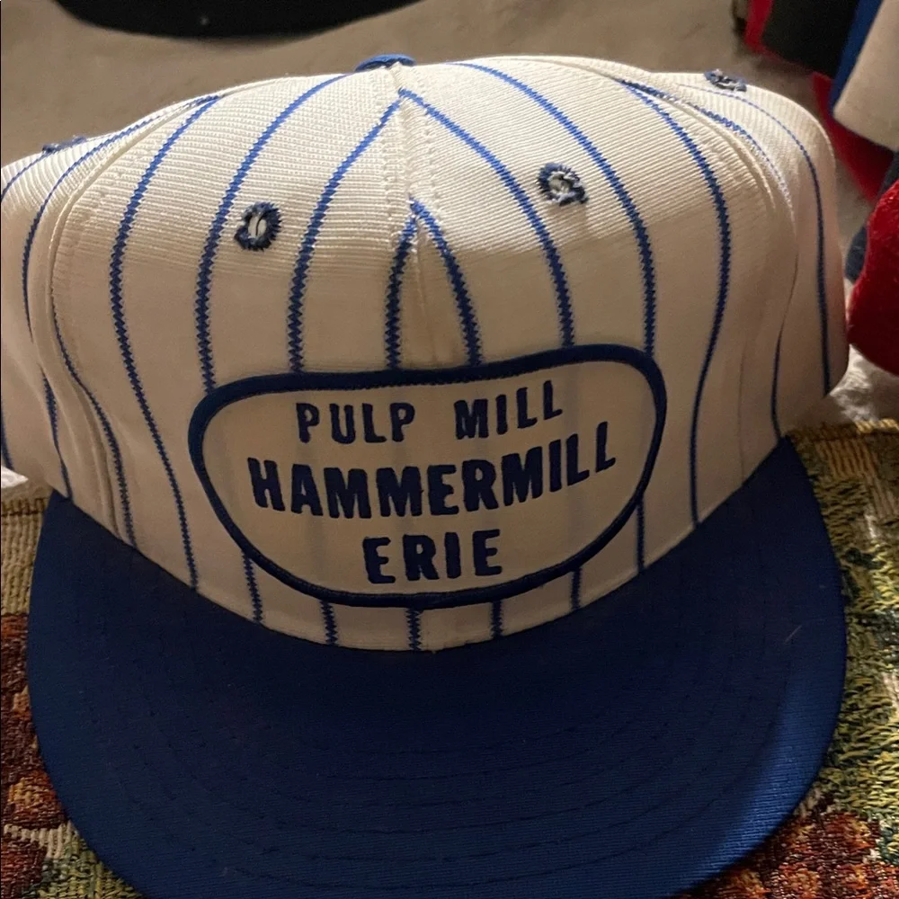 Pulp hammermill Elle hat size large made in the USA